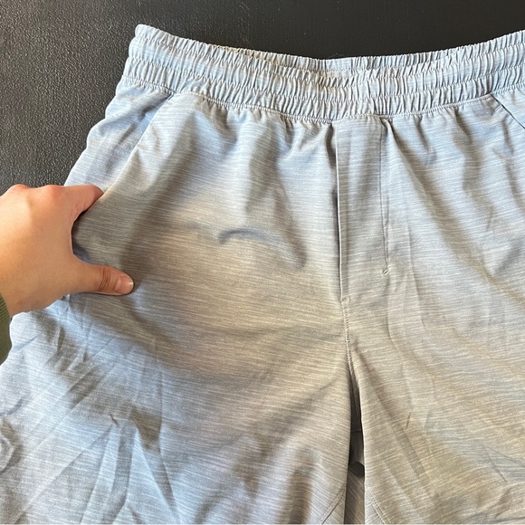 Lululemon Men’s Pace Breaker Unlined Athletic Heather Gray Shorts Size Small - Picture 3 of 10